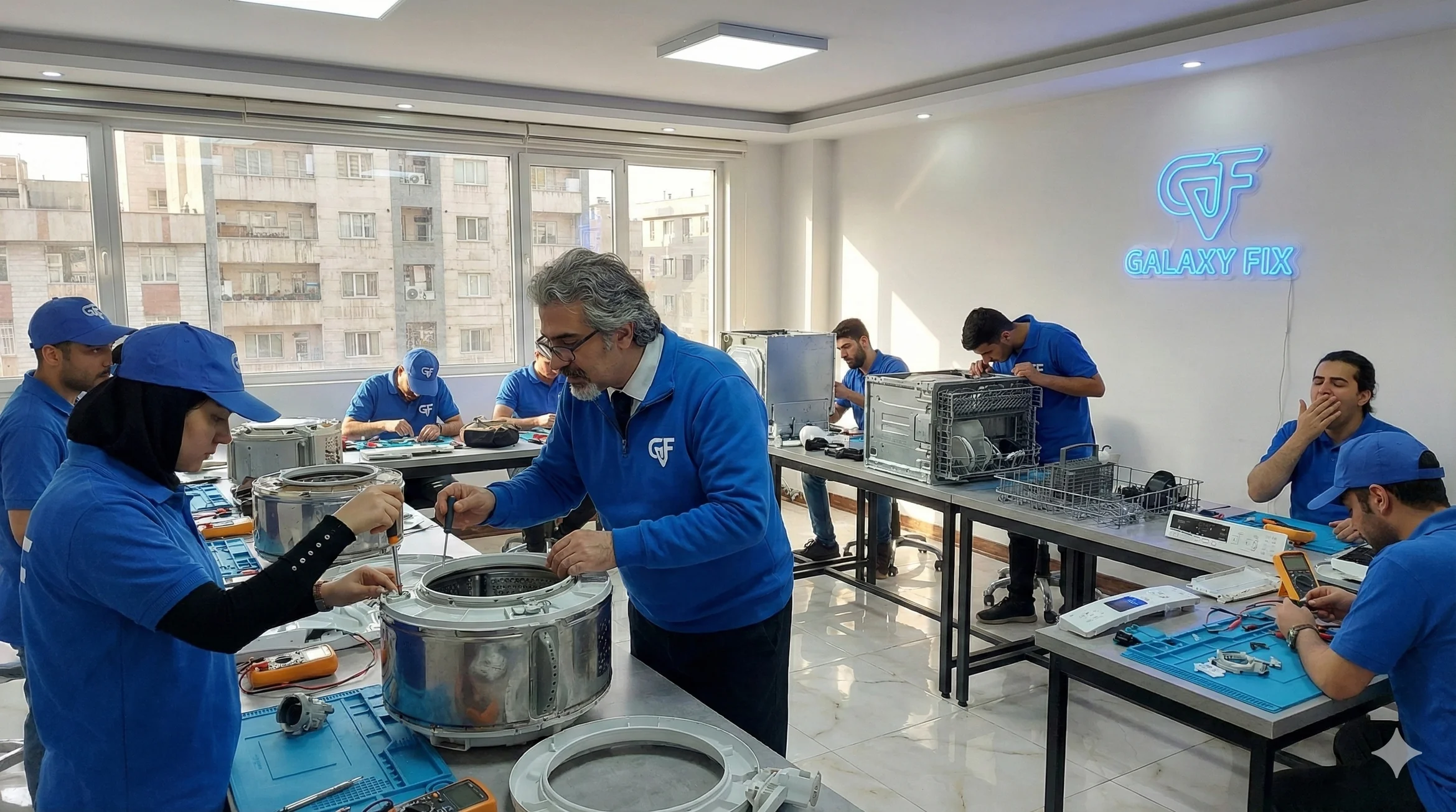 آموزش جامع تعمیرات لوازم خانگی (برد و مکانیک) - گلکسی فیکس