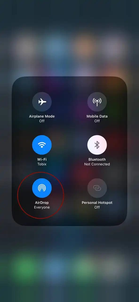آموزش استفاده از ایردراپ (Airdrop) گوشی آیفون