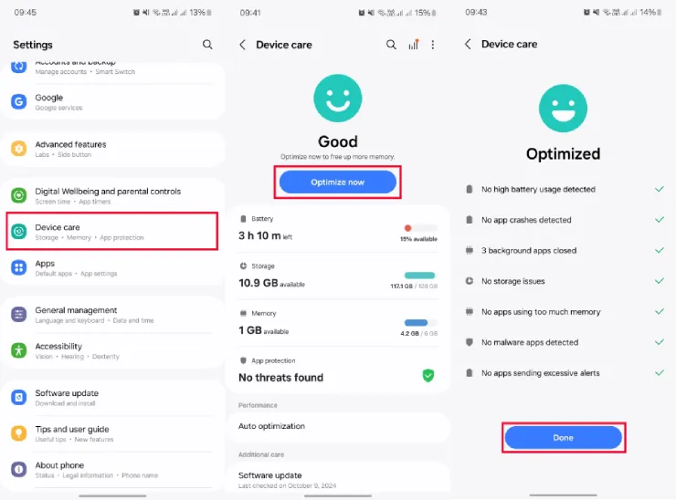 پاک کردن حافظه پنهان گوشی سامسونگ