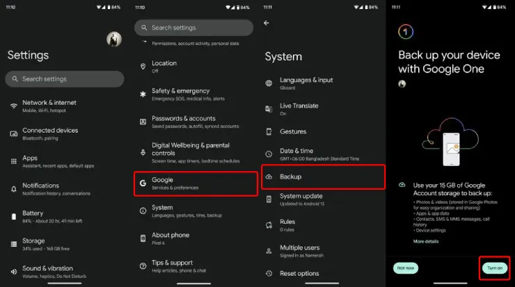 انتقال اطلاعات از سامسونگ به شیائومی بدون کابل با Google Drive