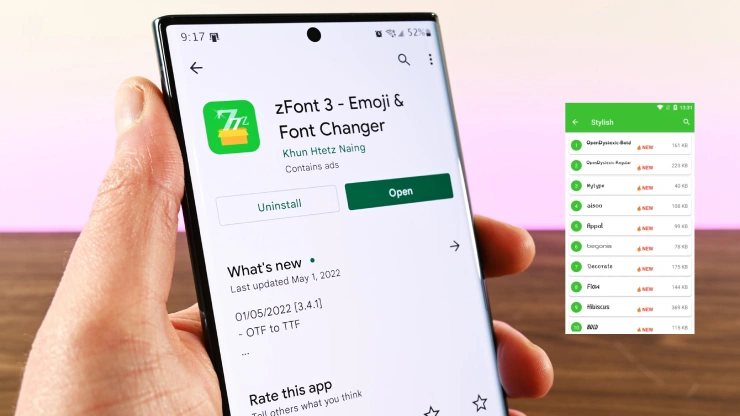 تبدیل ایموجی سامسونگ به ایفون با zFont