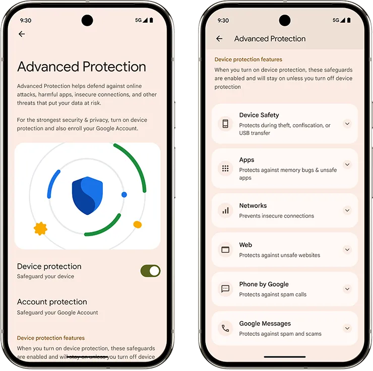 حالت حفاظت پیشرفته (Advanced Protection Mode)