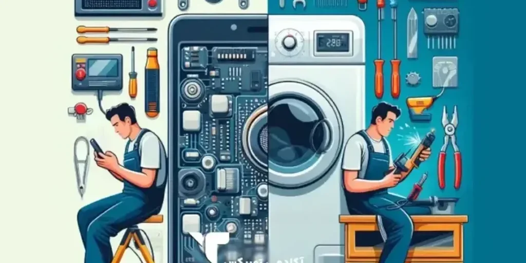 بازار کار تعمیرات موبایل و تعمیرات لوازم خانگی
