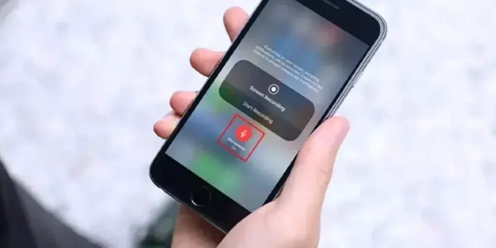 اسکرین رکوردر ایفون ۱۳	