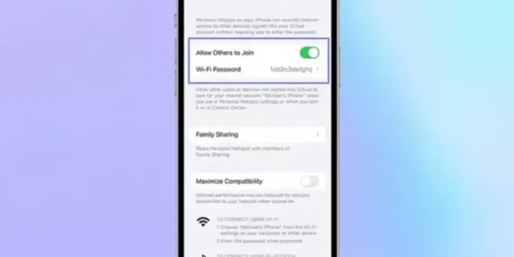 نحوه فعال كردن هات اسپات در ios 16 نحوه فعال كردن هات اسپات در آيفون 7