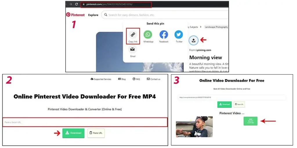 آموزش دانلود از pinterest